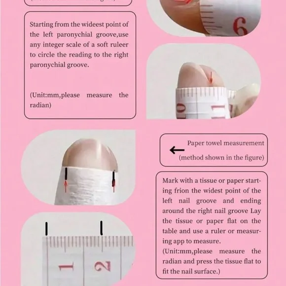 Pink and White Floral Pressed On Nail Set - Picture 5 of 7